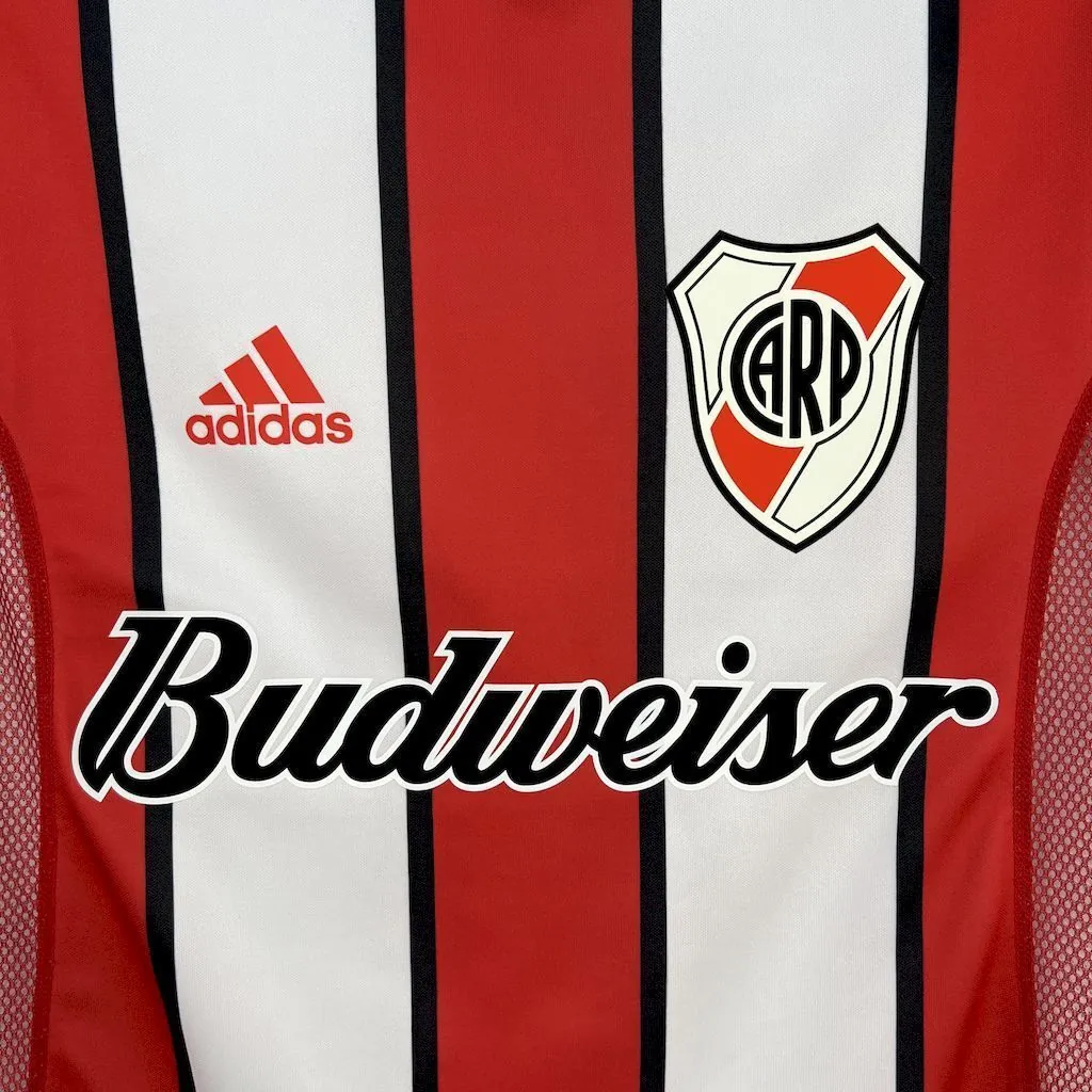 03-04 River Plate Away Retro Kit Vintage Shirt AAAAJersey Yupoo 2