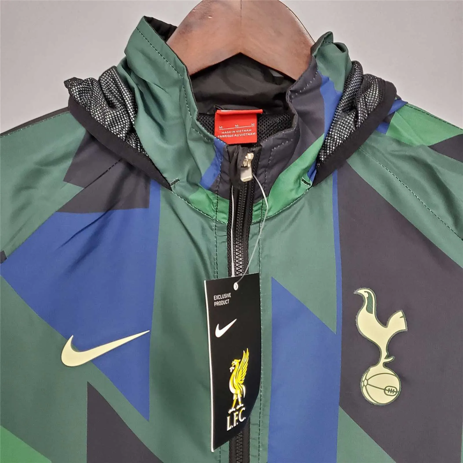 21-22 Tottenham Hotspur Green&amp;Blue Windbreaker 2