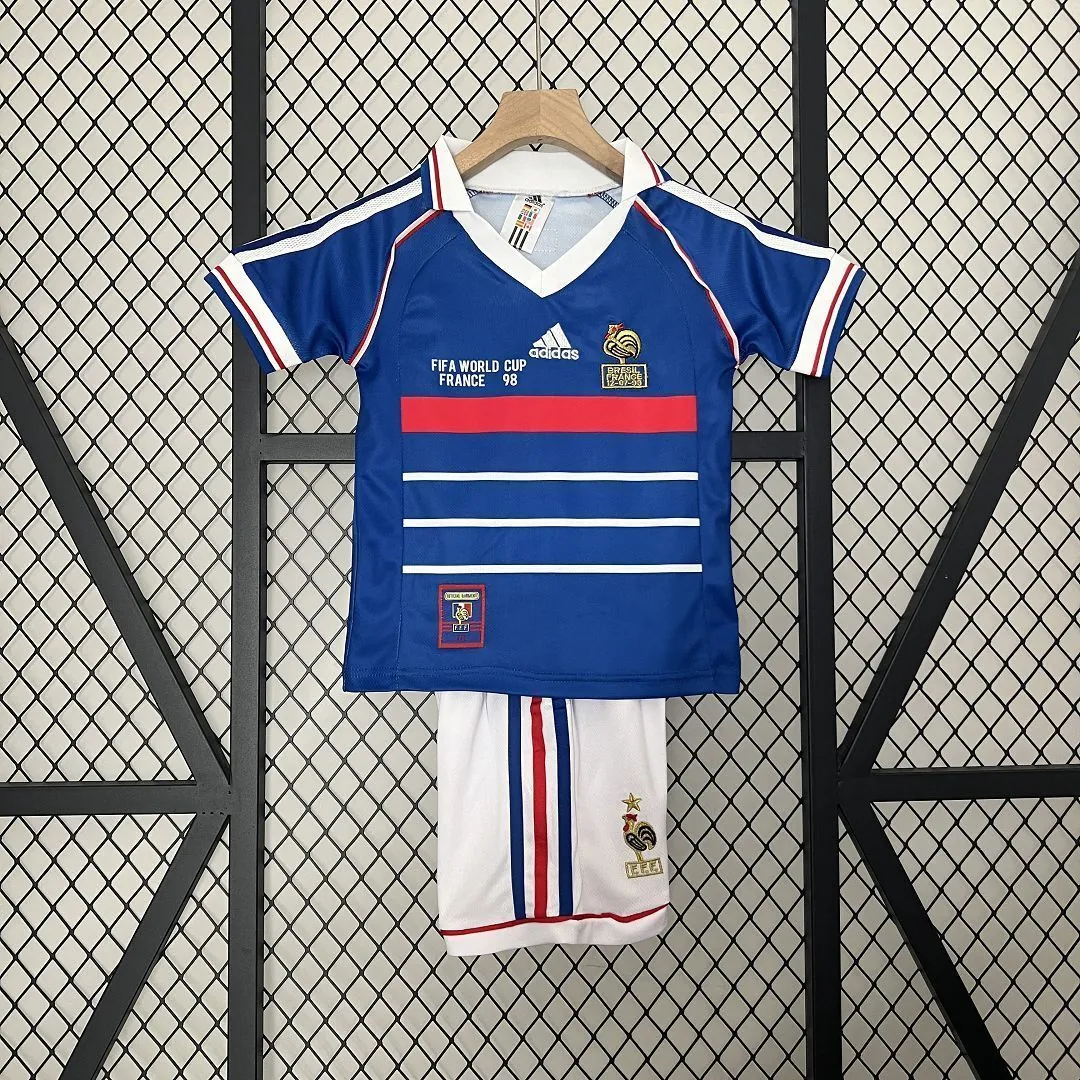 1998 France Home Kids Retro Kits World Cup Shirt Soccer Jerseys Yupoo 11