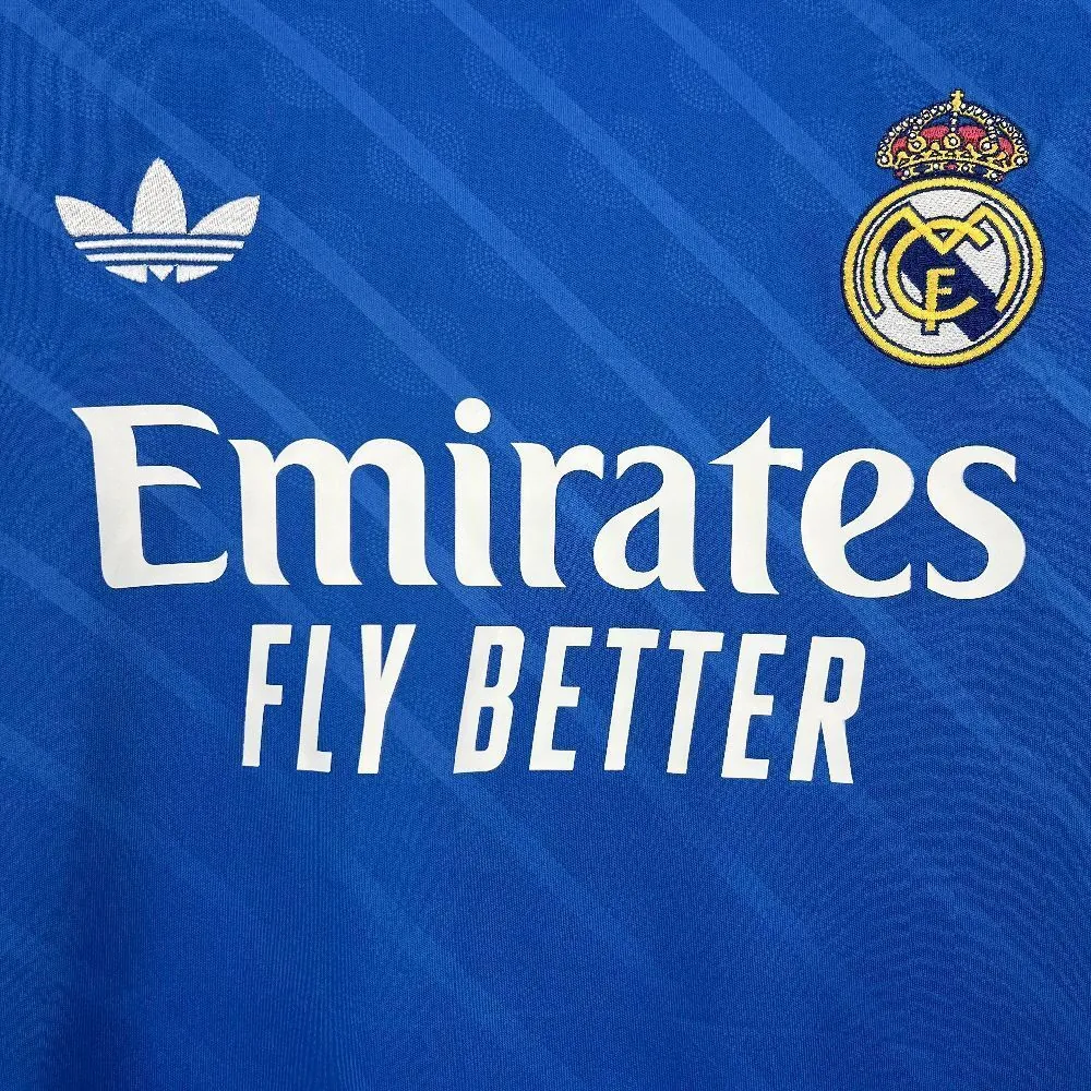 25-26 Real Madrid Third Away Kit Football T-Shirt Soccer Long Sleeve AAAAJersey Supply Yupoo 1