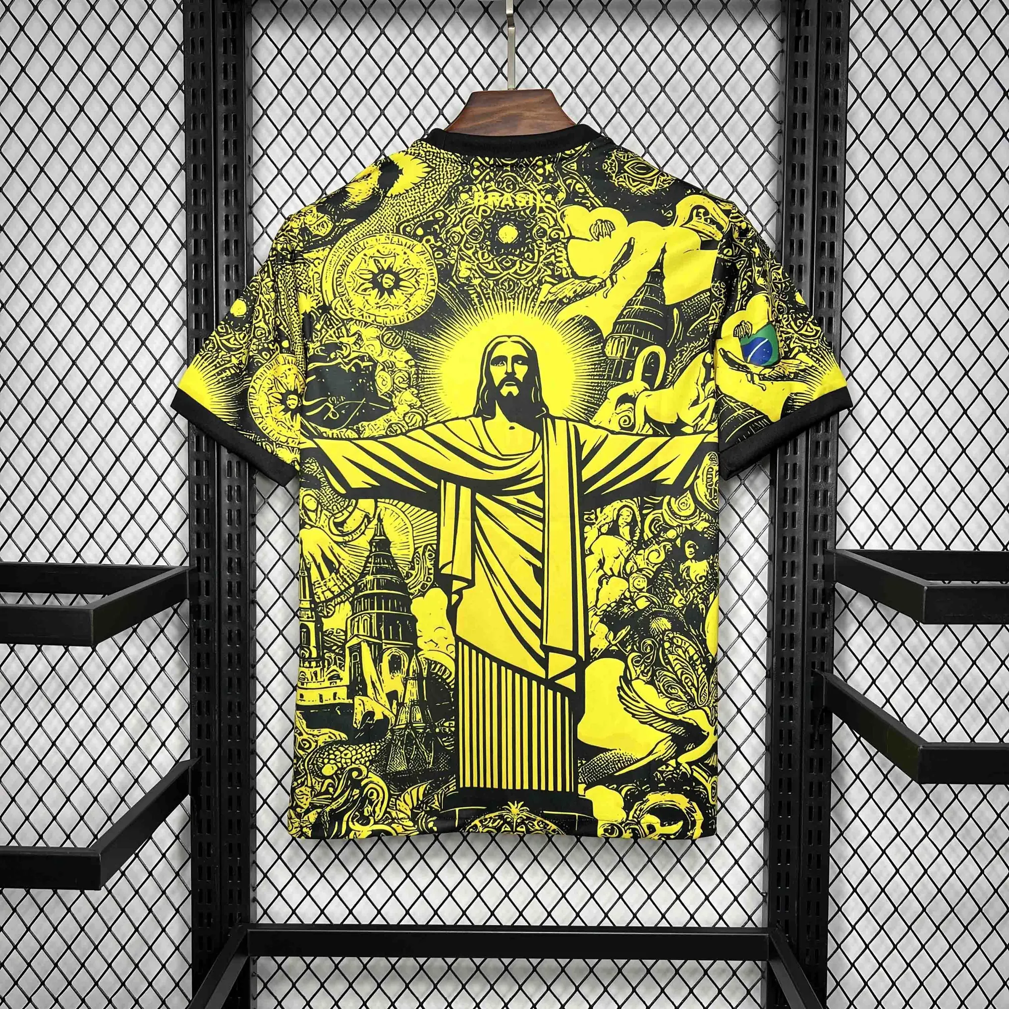 24-25 Brazil Jesus the Redeemer Yellow Special Edition Kit AAAAJersey Supplier Yupoo 5