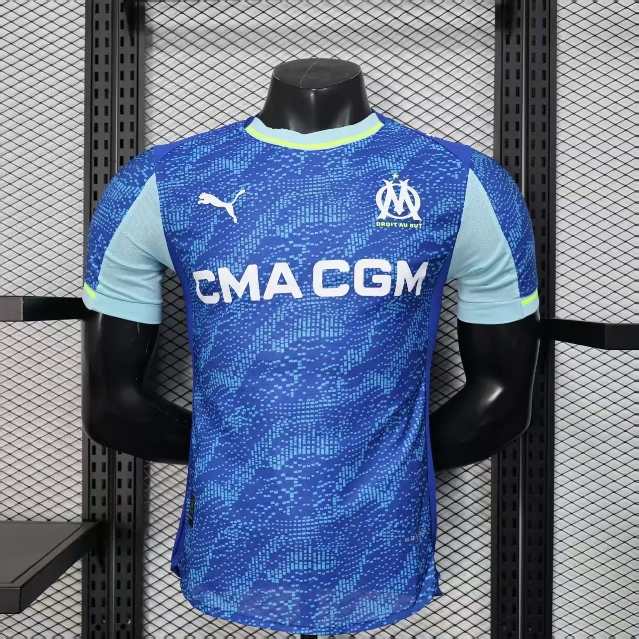 25-26 Marseille Third Away Blue Player Version Kit Football T-Shirt AAAAJersey Supply Yupoo 8