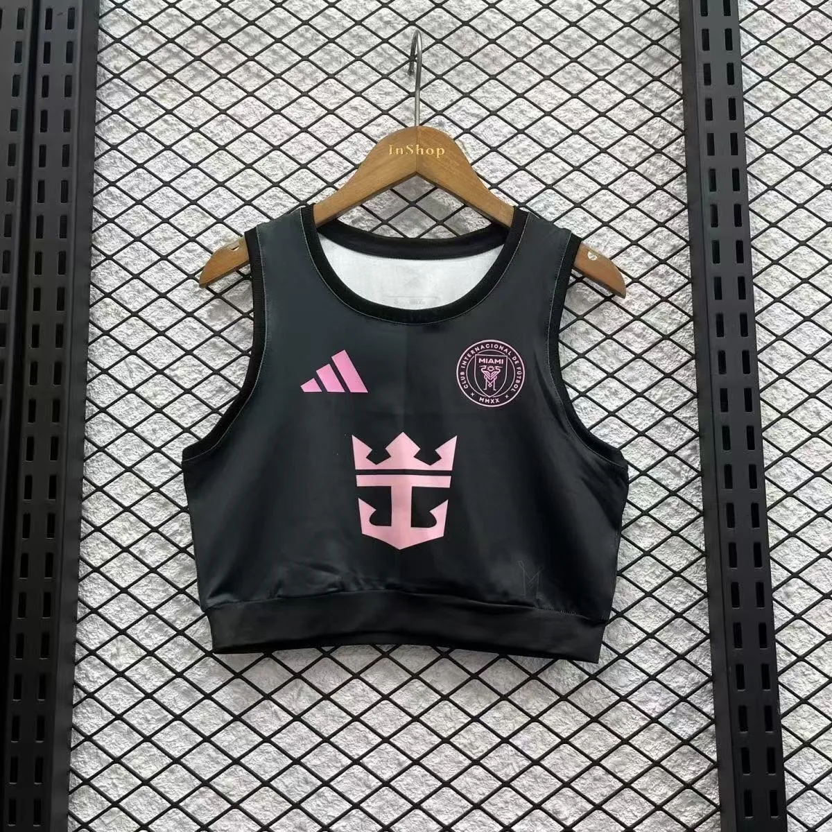 25-26 Inter Miami Away Women Yoga Vest Kit Soccer T-Shirt AAAAJersey Supply Yupoo 2