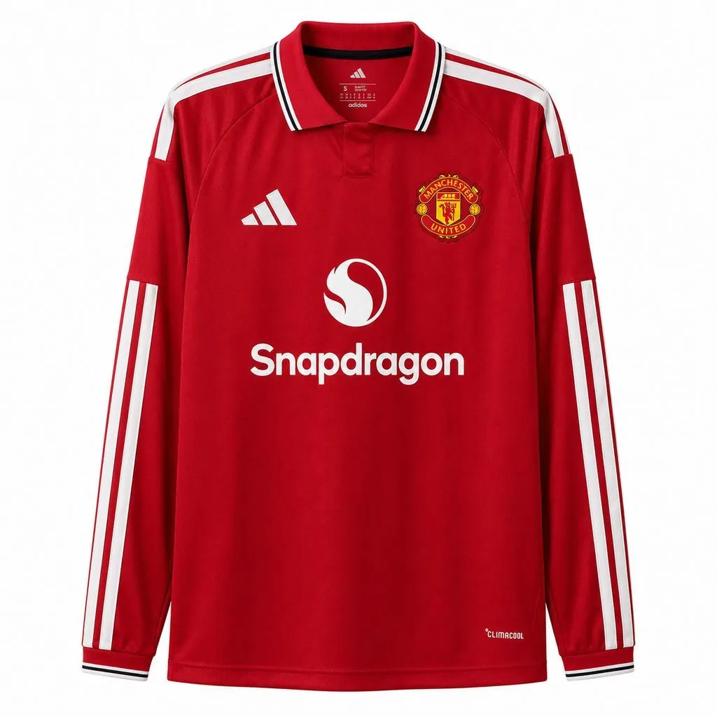 26-27 Manchester United Home Kit Football Long Sleeve T-Shirt AAAAJersey Supply Yupoo 9 7