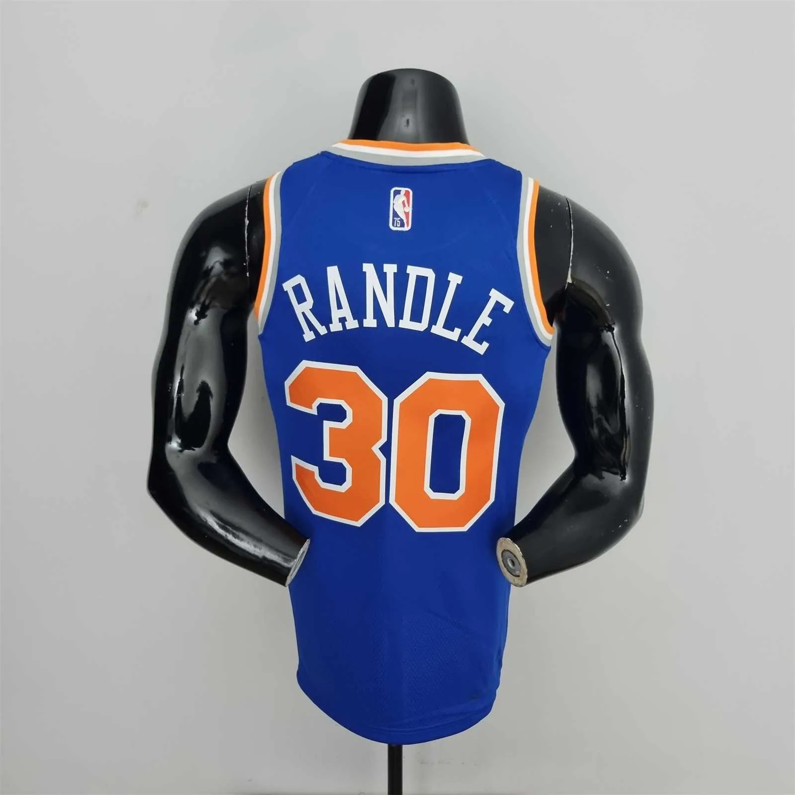 75th Anniversary Randle #30 New York Knicks Blue NBA Jersey 8
