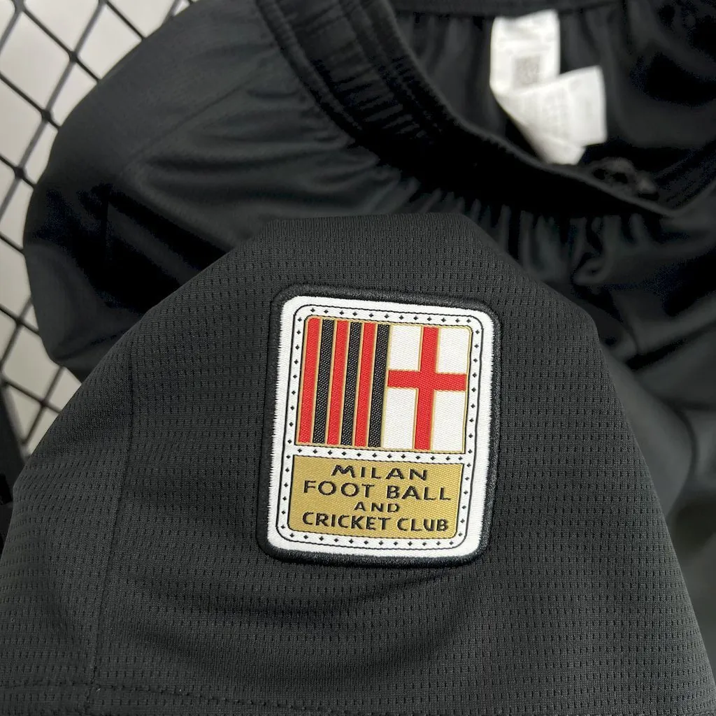 24-25 AC Milan 125th Anniversary Edition Black Shorts Football Trousers Soccer AAAAJersey Yupoo 2
