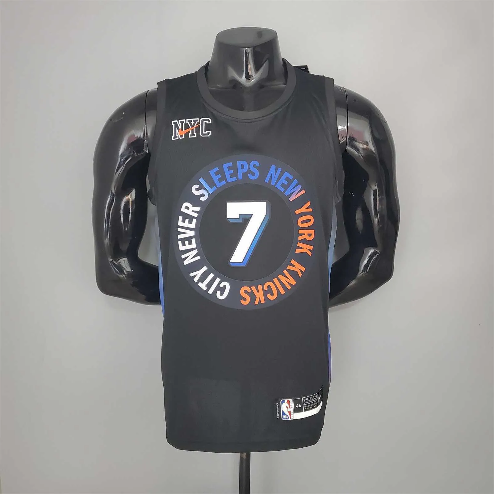 2021 ANTHONY#7 Knicks City Edition Black 9