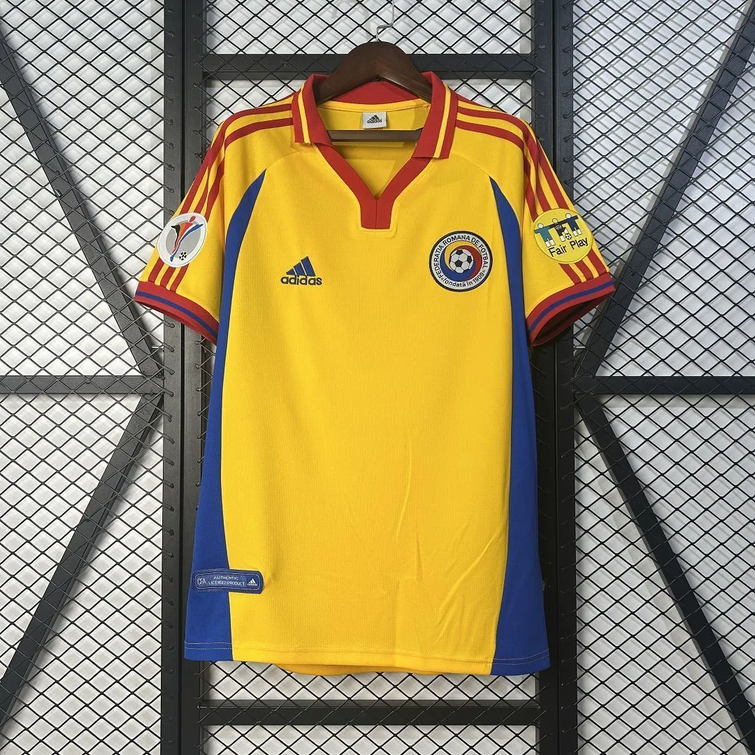 2000 Romania Home Retro Kit Vintage Shirt Soccer AAAAJersey Yupoo 8