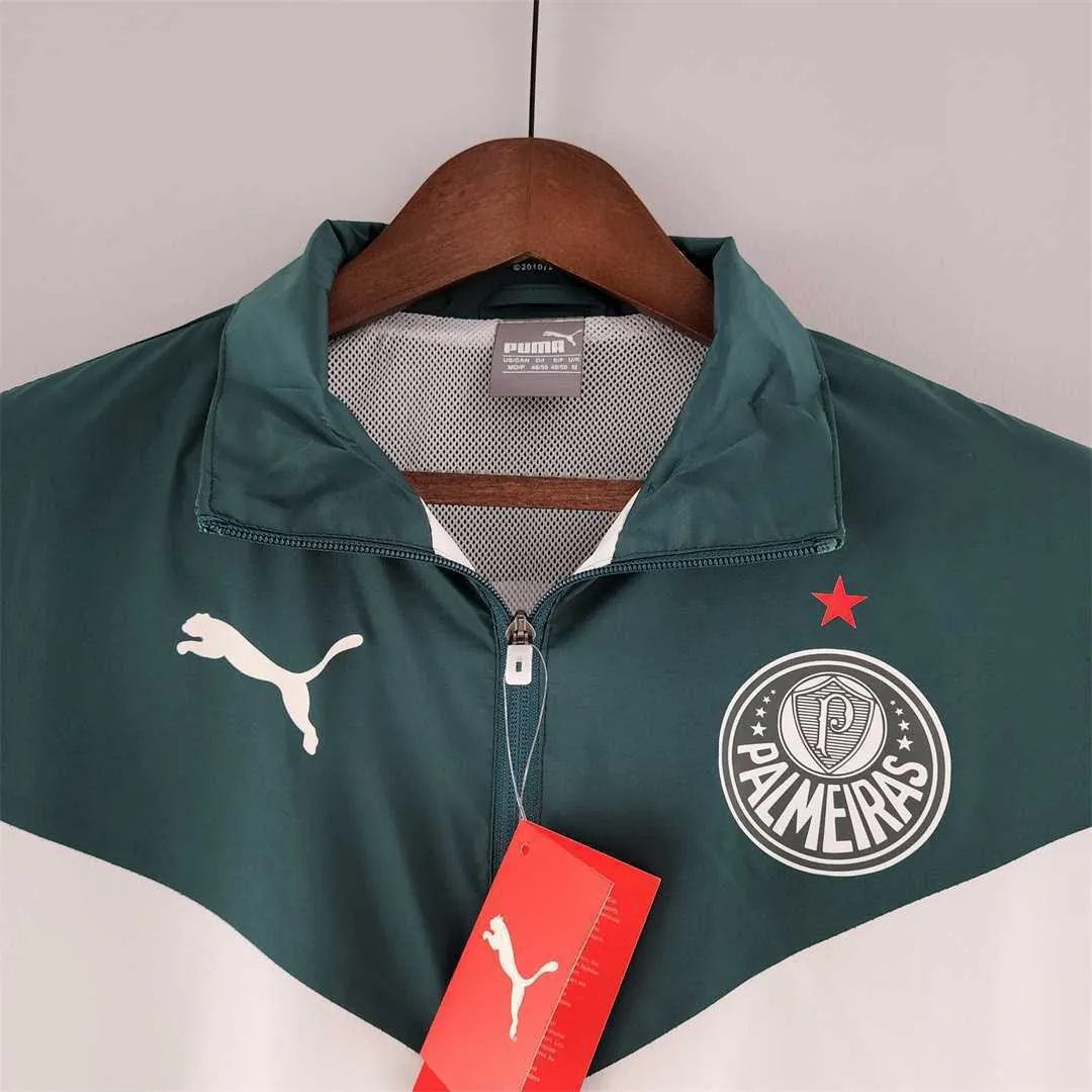 22-23 Palmeiras Windbreaker White-Green 2