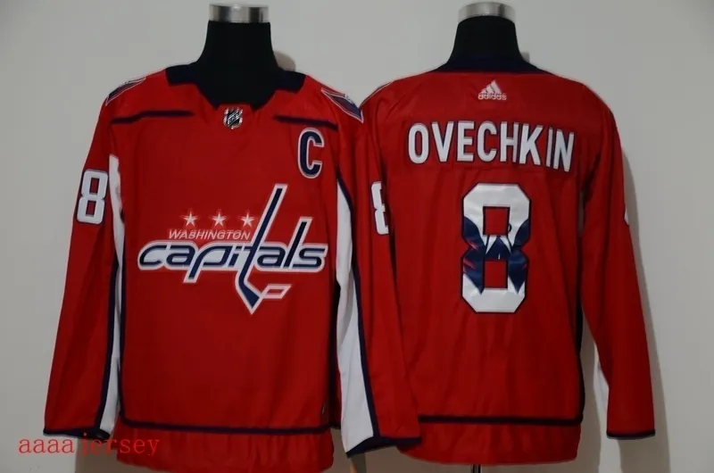 Washington Capitals printed version ice hockey jersey M-3XL 华盛顿首都队印花版冰球服 3