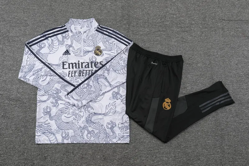 23-24 Real Madrid Long Sleeve Kits Dragon Special Training Suits Soccer Jerseys Yupoo 2
