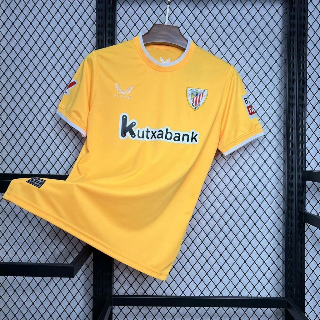 24-25 Athletic Bilbao Yellow Goalkeeper Kit Sport AAAAJersey Yupoo 5