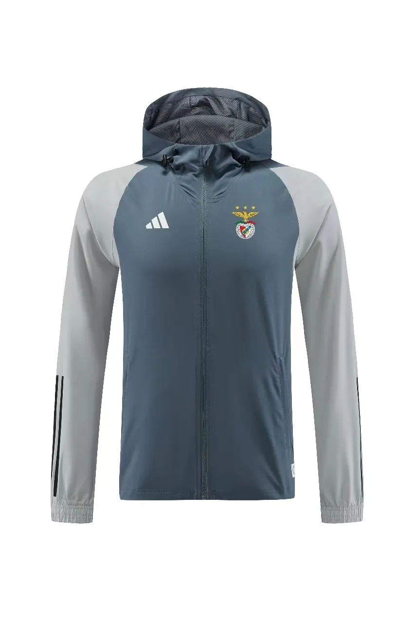 23-24 Benfica Gray Windbreaker Hoodie Football Jerseys Yupoo 2