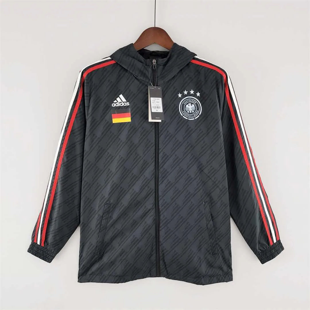 2022 Germany black redwhite Windbreaker 8