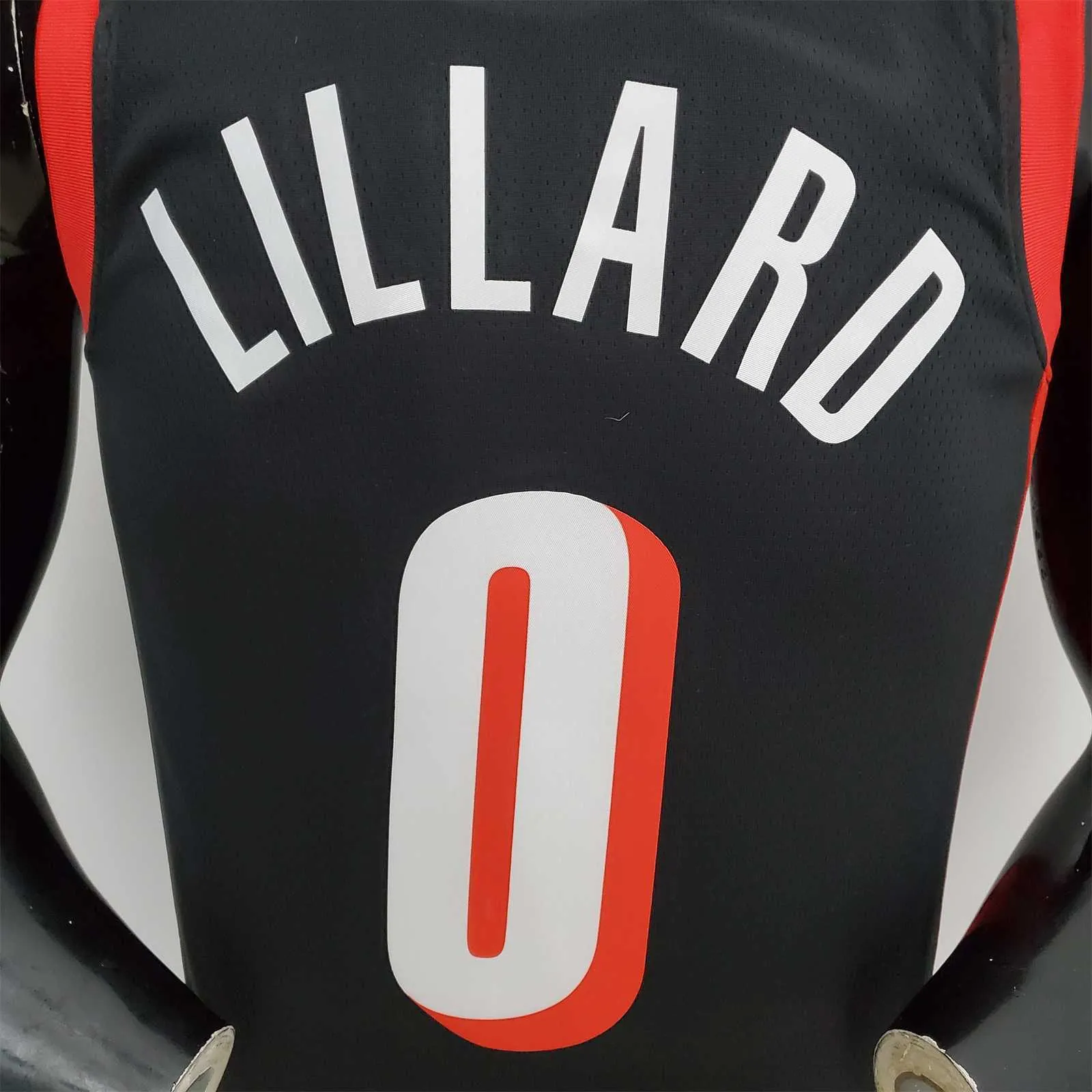2022 Season Lillard #0 Trail Blazers Urban Edition Black NBA Jersey 8