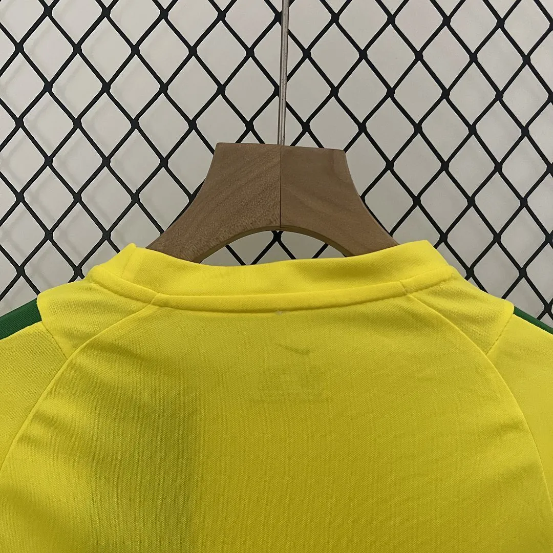 2002 Brazil Home Retro Kids Kit World Cup Shirt Soccer Jerseys Yupoo 9