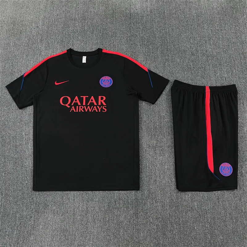 26-27 PSG Aldult Kit Football Black Training Tracksuit Yupoo 5 5
