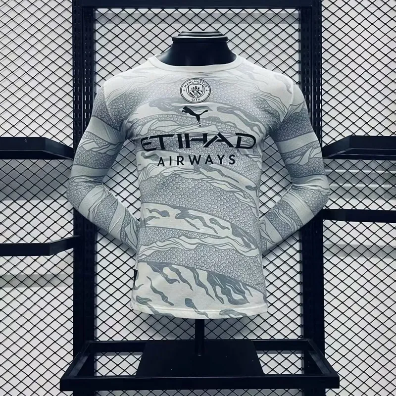 24-25 Manchester City the Year of Dragon Kit Long Sleeve Player Version Shirt Yupoo 4