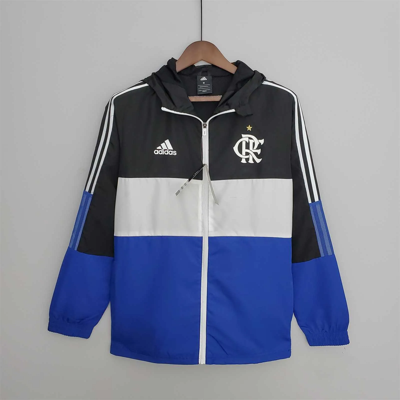 22-23 Flamengo blackwhiteBlue windbreaker 8