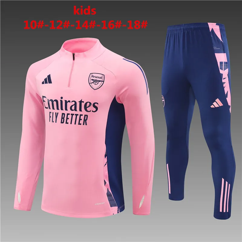 24-25 Arsenal Kids Long Sleeve Training Suit Football Shirts 1