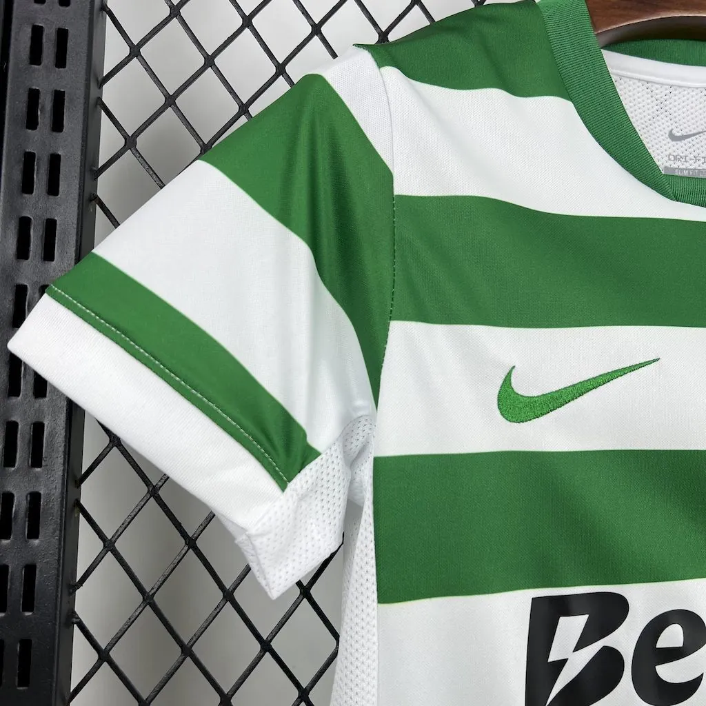 25-26 Sporting CP Home Kid Kits Youth Apparels Soccer AAAAJersey Yupoo 8