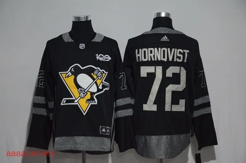 Pittsburgh Penguins 100 anniversary ice hockey jersey M-3XL 匹兹堡企鹅队100周年纪念版冰球服 7