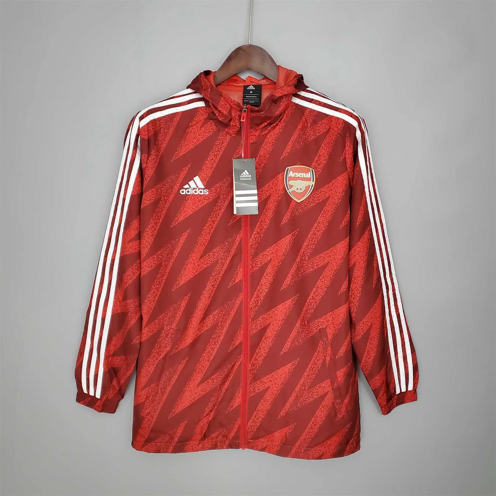 21-22 Arsenal Red Windbreaker 9