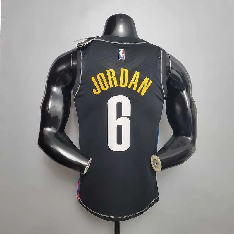 New Brooklyn Nets JORDAN#6 City Edition Black 2