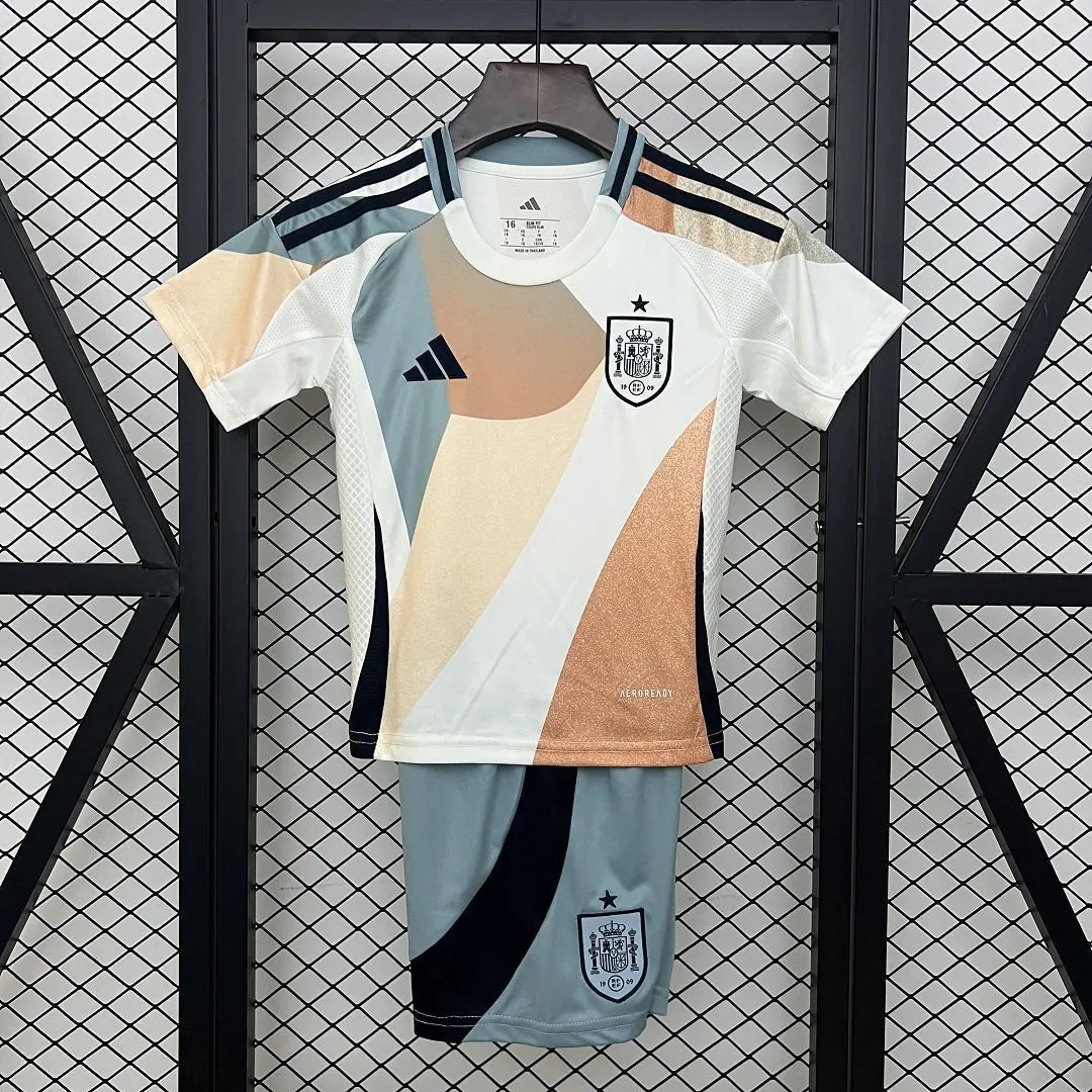 2025 Spain Women's Euro Away Kid Kits Youth Apparels AAAAJersey Supply Yupoo 9