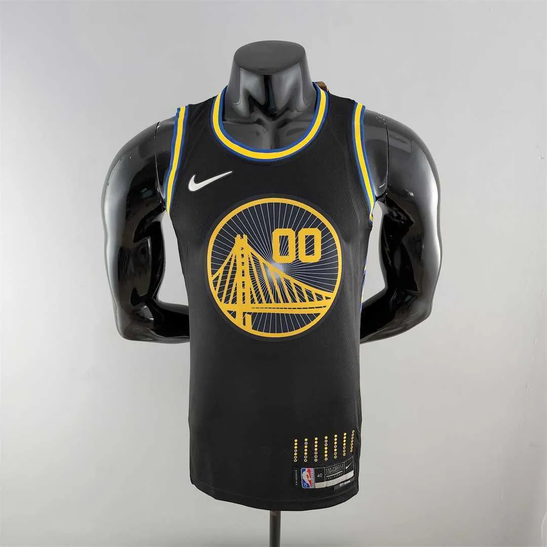 2022 75th Anniversary KUMINGA #00 Warriors City Edition Black NBA Jersey 10