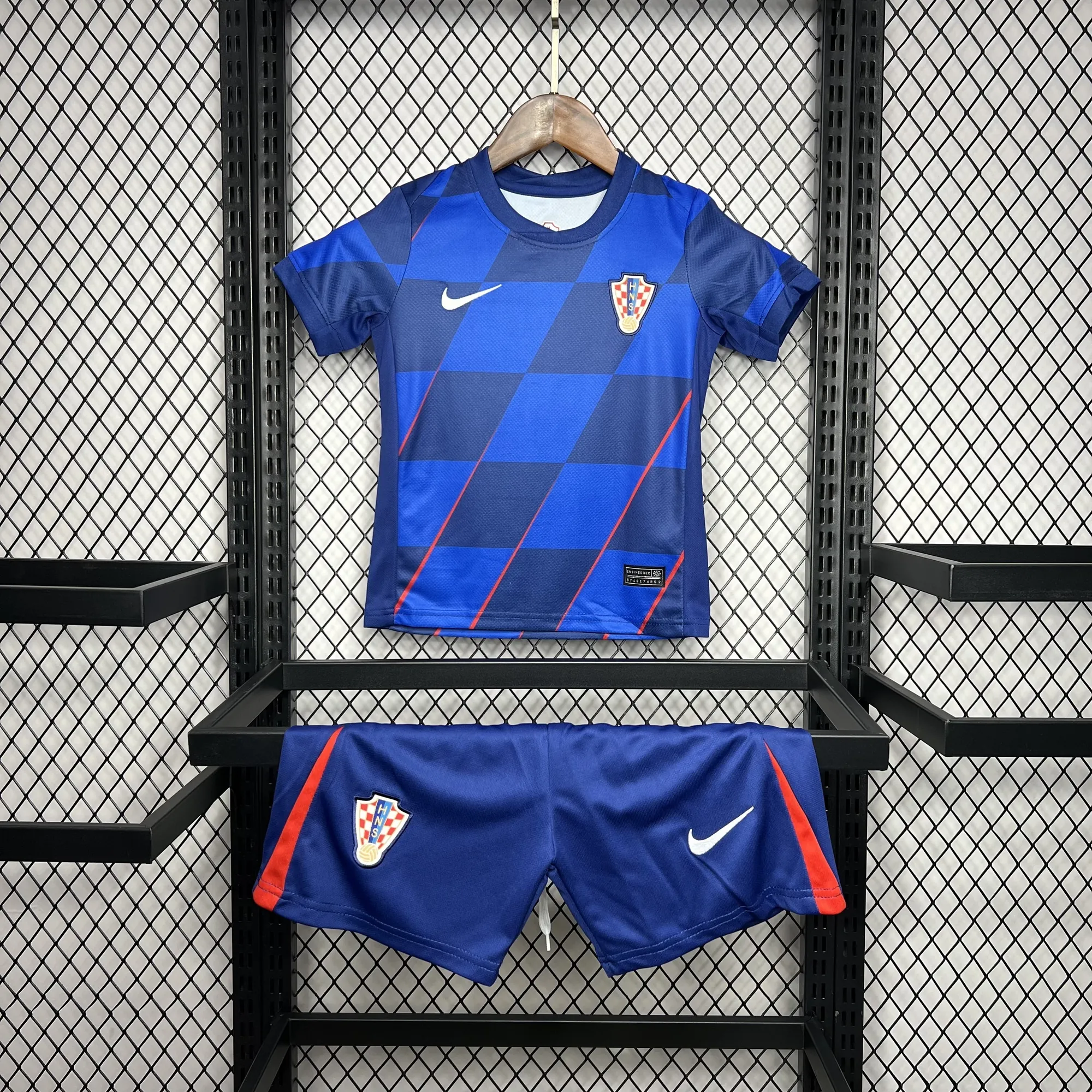 2024 Croatia Away Kid Kits Children Sets UEFA Euro Shirt Football Replicas Yupoo 7