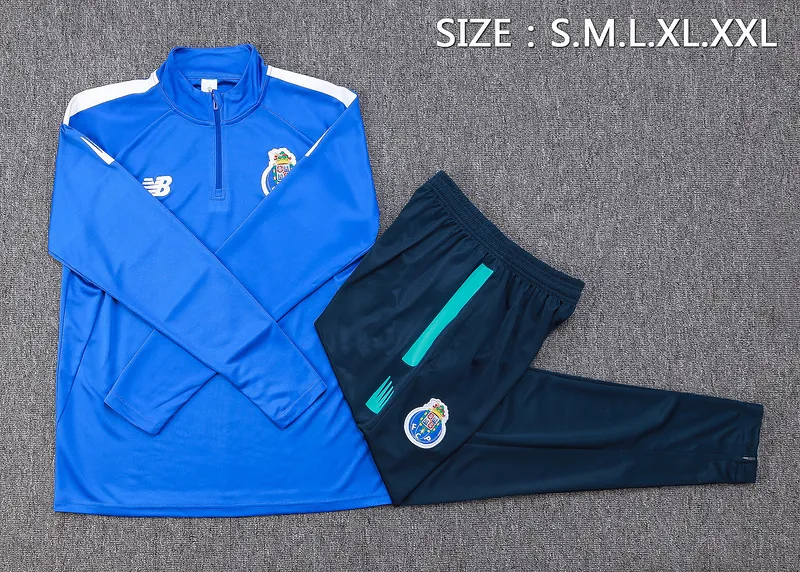 23-24 Porto Long Sleeve Kits Blue Training Suits Football Jerseys Yupoo 1