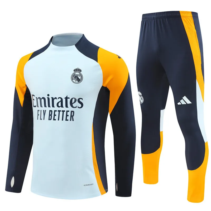 24-25 Real Madrid Long Sleeve Training Suit Football Shirts 4