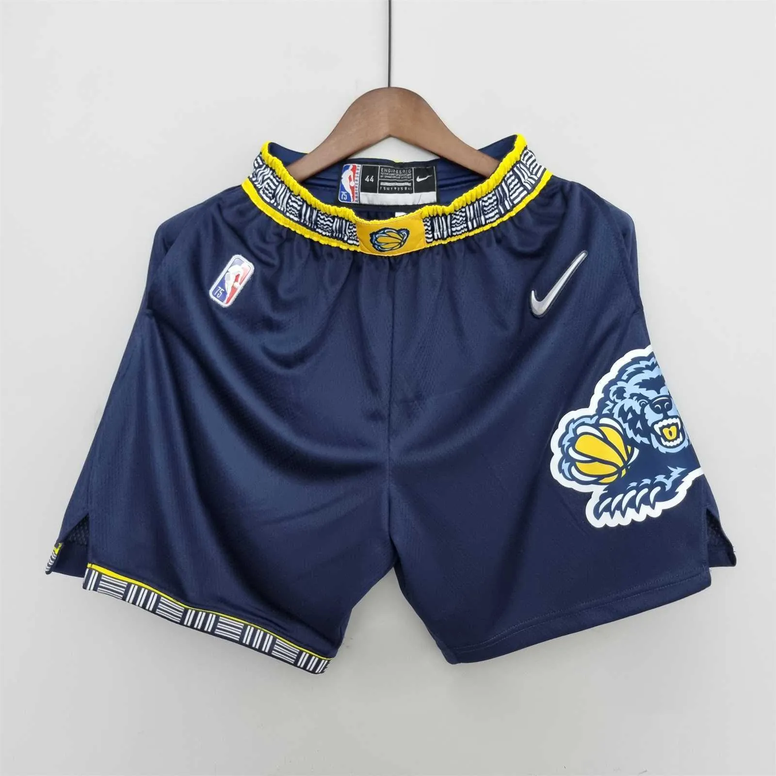 2022 Memphis Grizzlies Urban Edition Royal Blue Shorts NBA 8