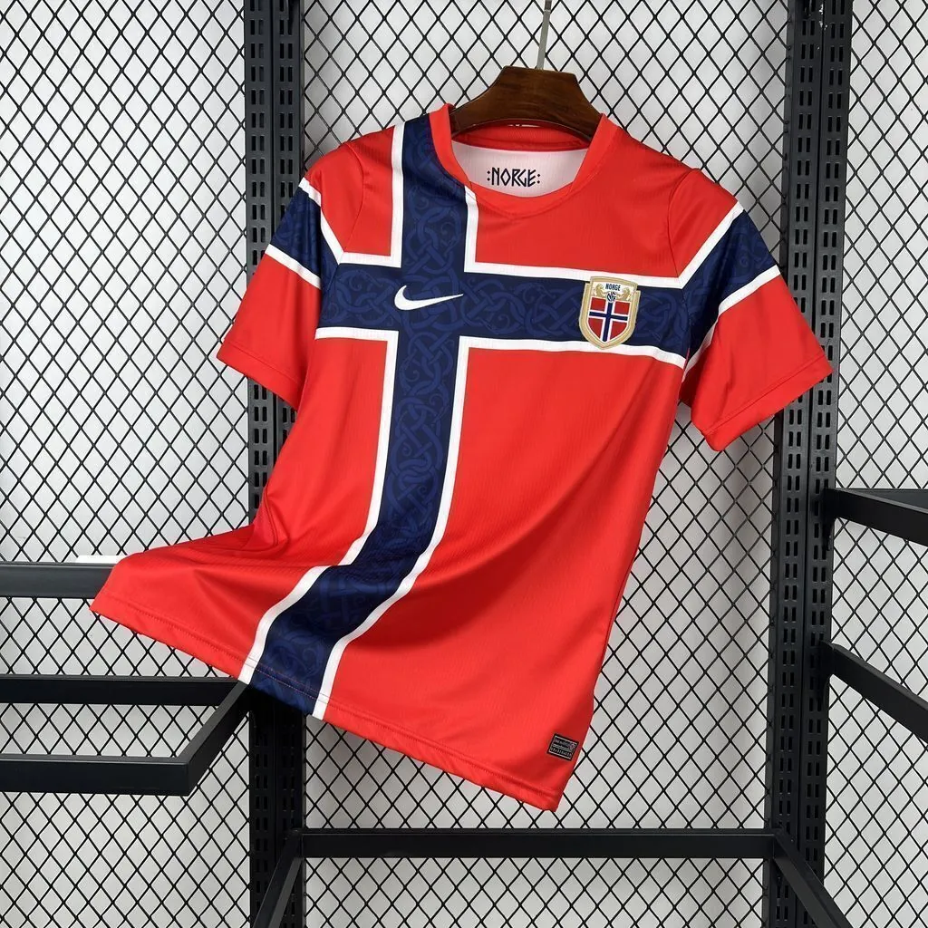 World Cup 2026 Norway Home Mens Red Kit Soccer T-Shirt AAAAJersey Supply Yupoo 6