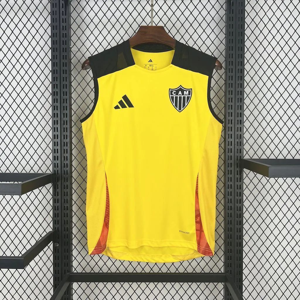 24-25 Atletico Mineiro Yellow Training Vest Soccer Shirt AAAAJersey Yupoo 5