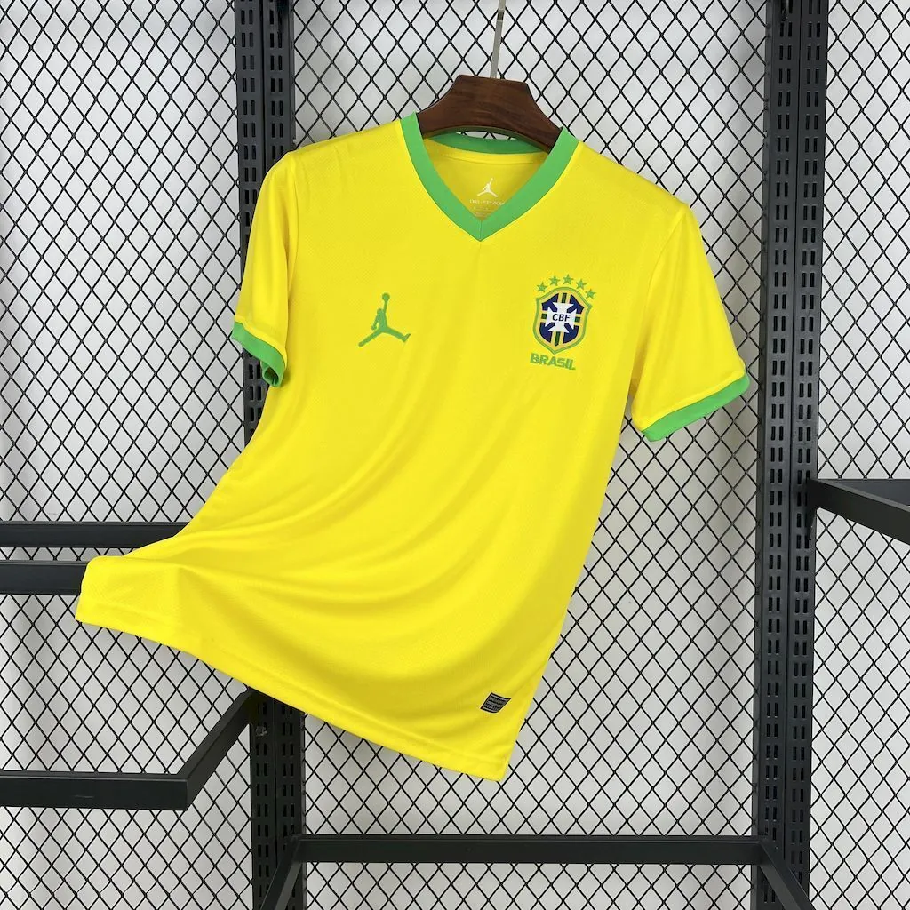 2025 Brazil x Jordan Yellow Special Edition Shirt Soccer Uniform AAAAJersey Wholesale Yupoo 5
