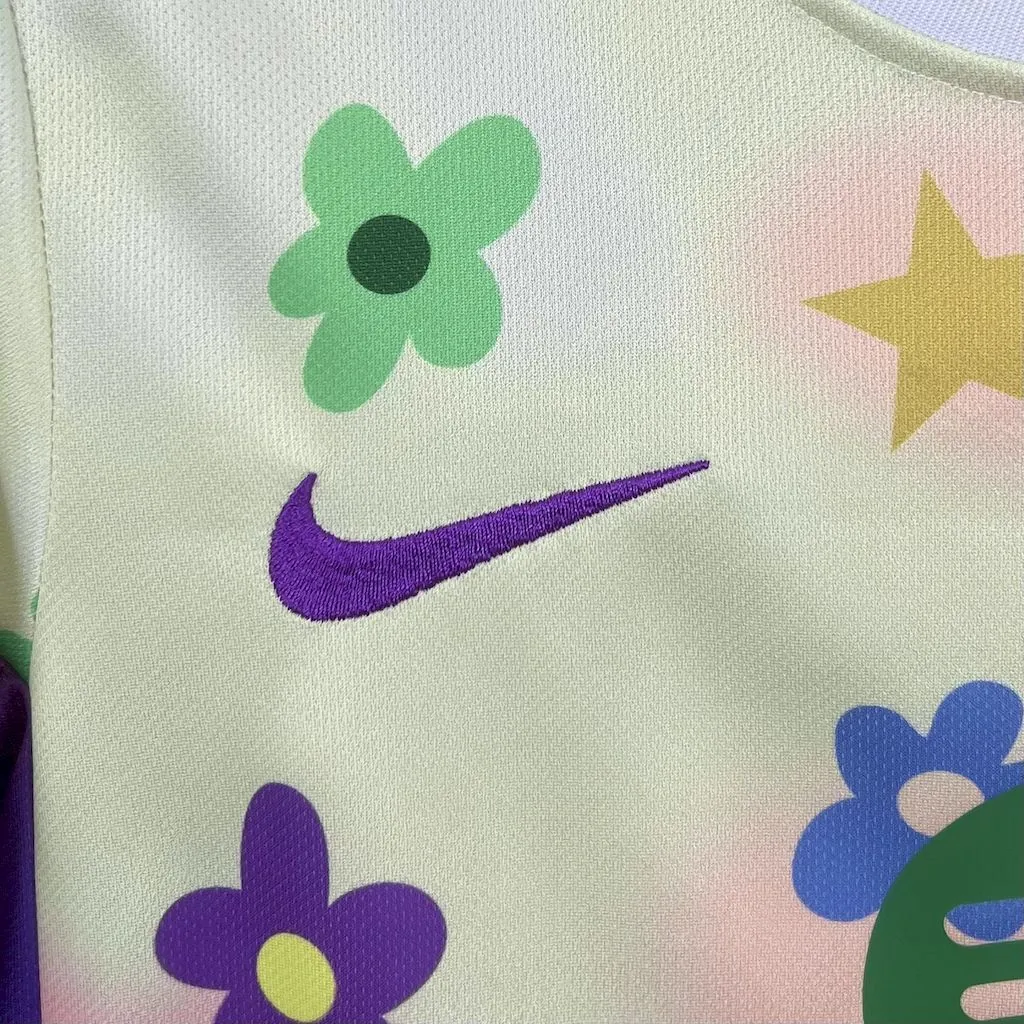 25-26 Barcelona Flower Special Edition Kid Kits Youth Apparels AAAAJersey Supply Yupoo 5