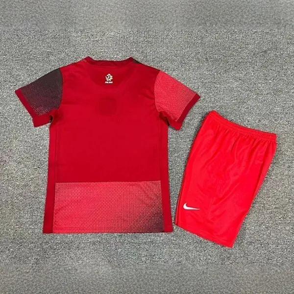 2024 Poland Away Kid Kits UEFA Euro Children Sets Soccer Jerseys Yupoo 1