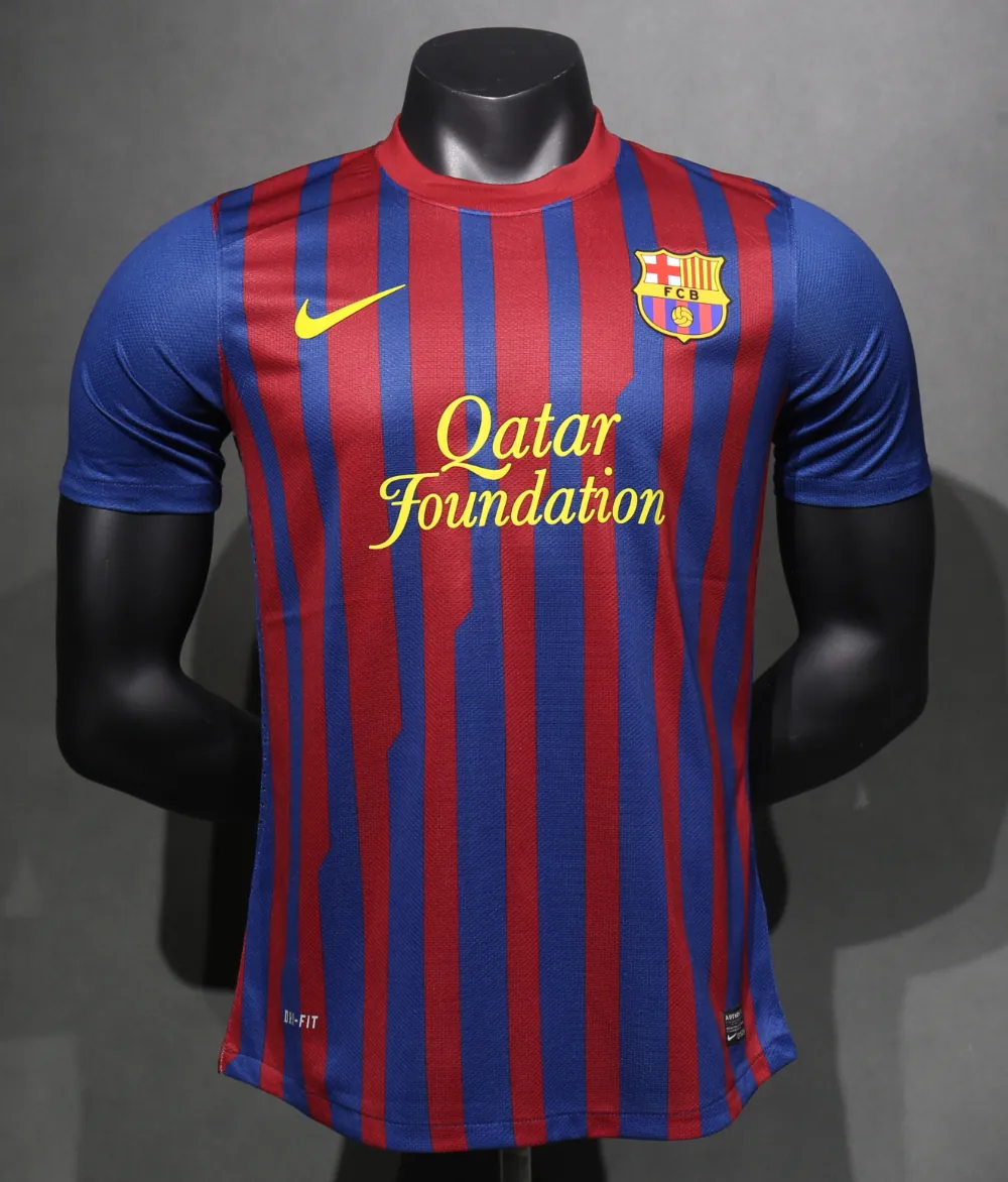 11-12 Barcelona Home Retro Kit Vintage Player Version Shirt AAAAJersey Dropship Yupoo 6