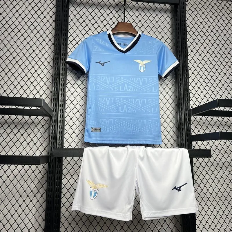 24-25 Lazio Home Kid Kits Youth Apparels Football AAAAJersey Yupoo 1