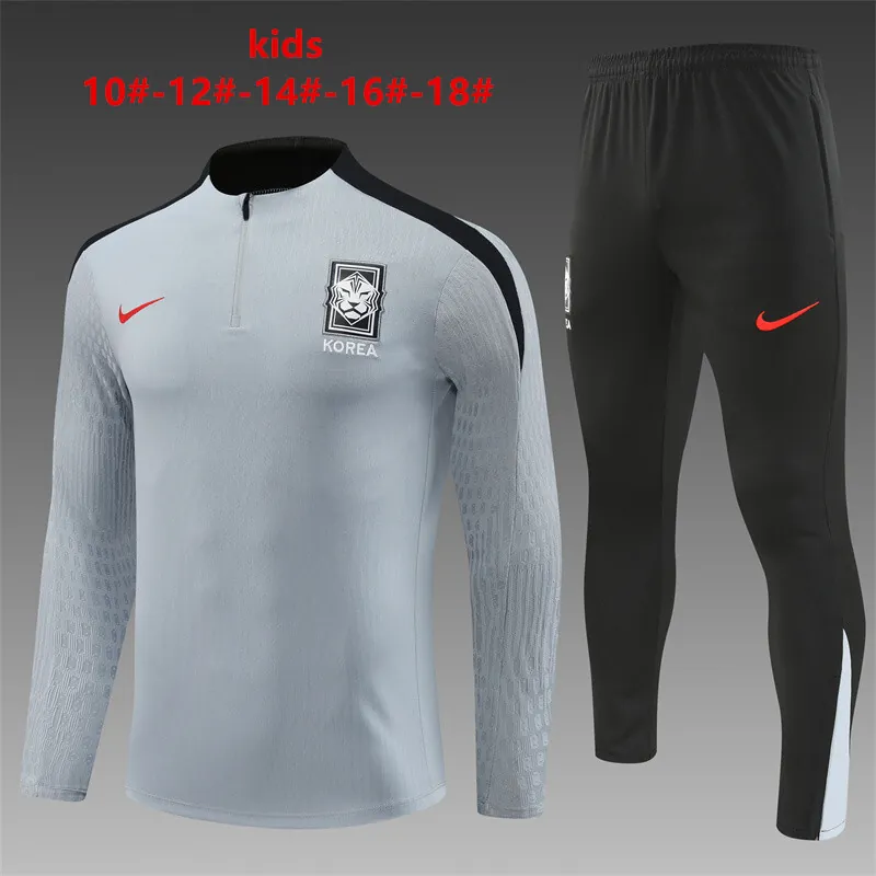 2024 Korea Kids Long Sleeve Training Suit Football Shirts 1