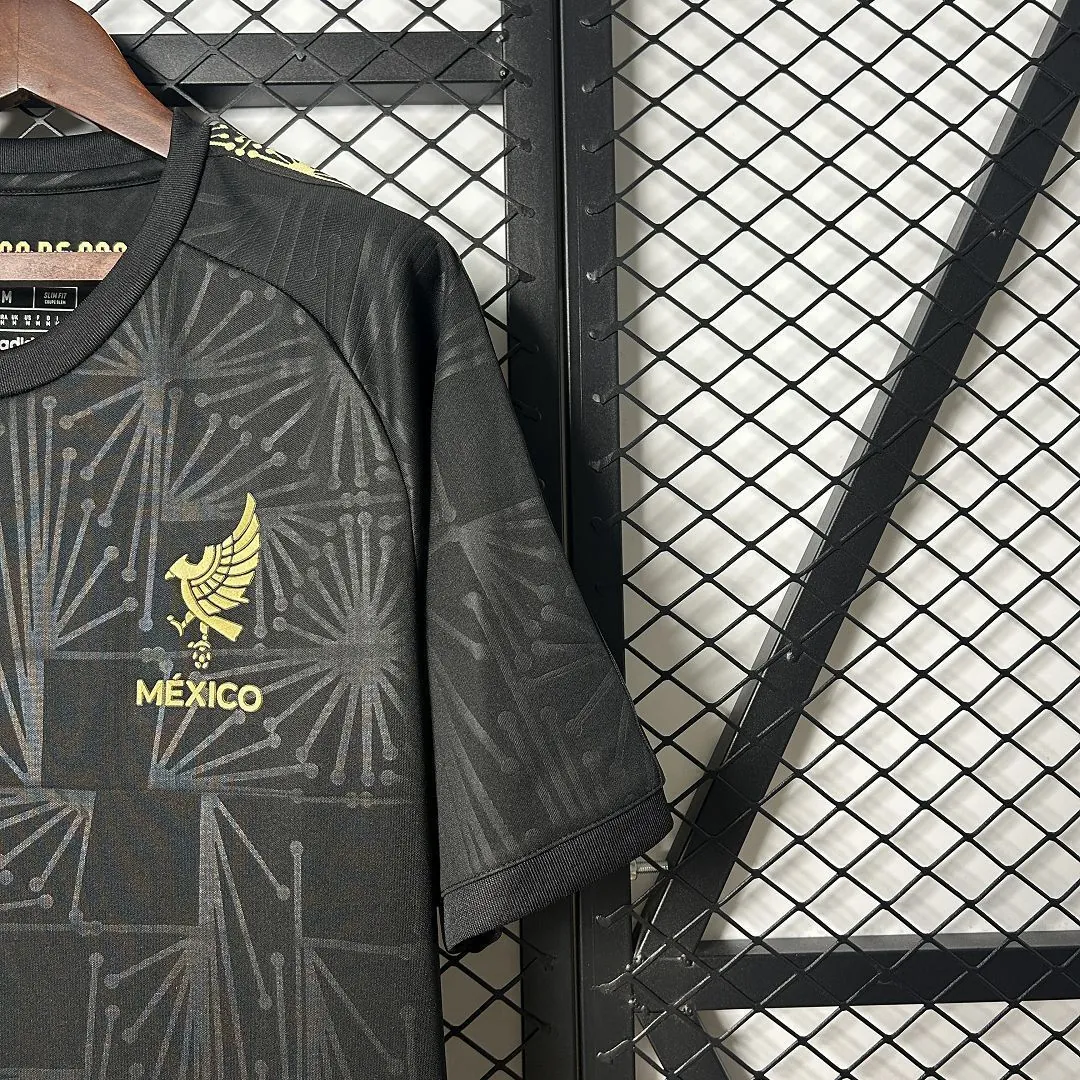 2025 Mexico Gold Jersey Black Special Edition Shirt Soccer Uniform AAAAJersey Wholesale Yupoo-1 7