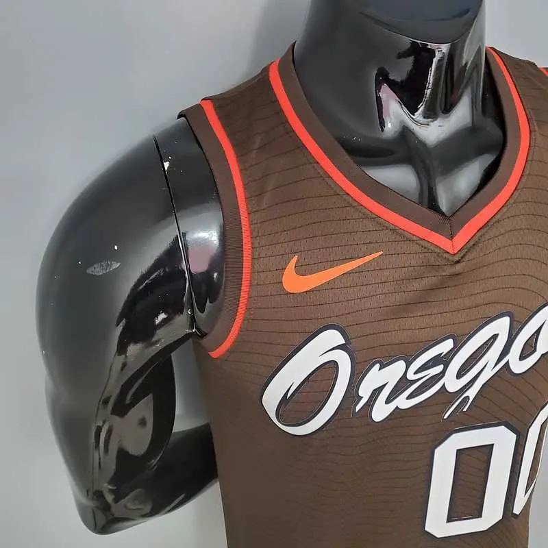 2021 ANTHONY#00 Trail Blazers City Edition Brown 1