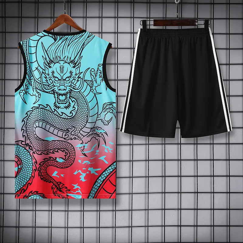 24-25 Real Madrid Dragon Training Vest Kits(Top+Shorts) Football Replicas Yupoo 3