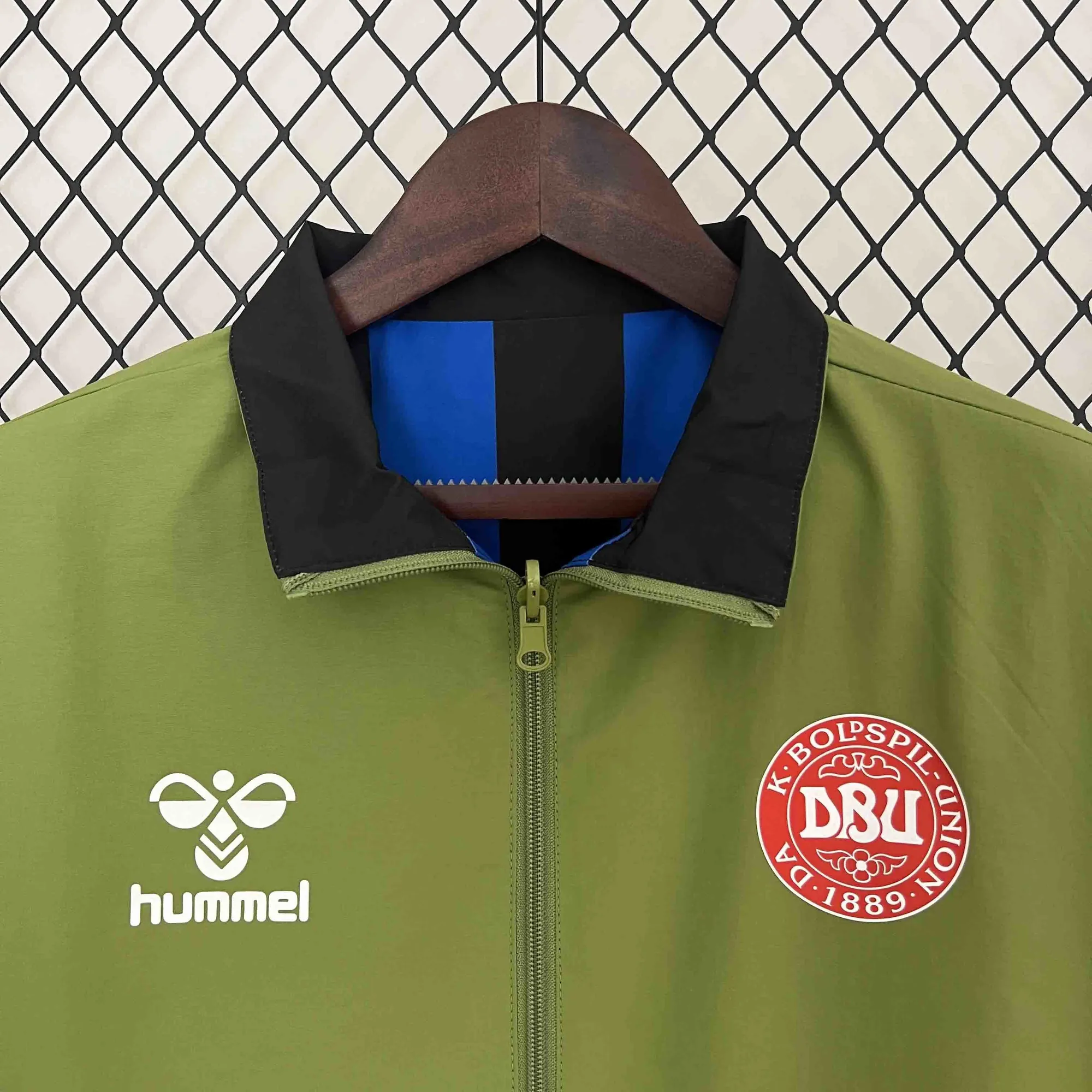 2024 Denmark Trench Coat Reversible Windbreaker Double-Sides Jacket Soccer AAAAJersey Yupoo 6
