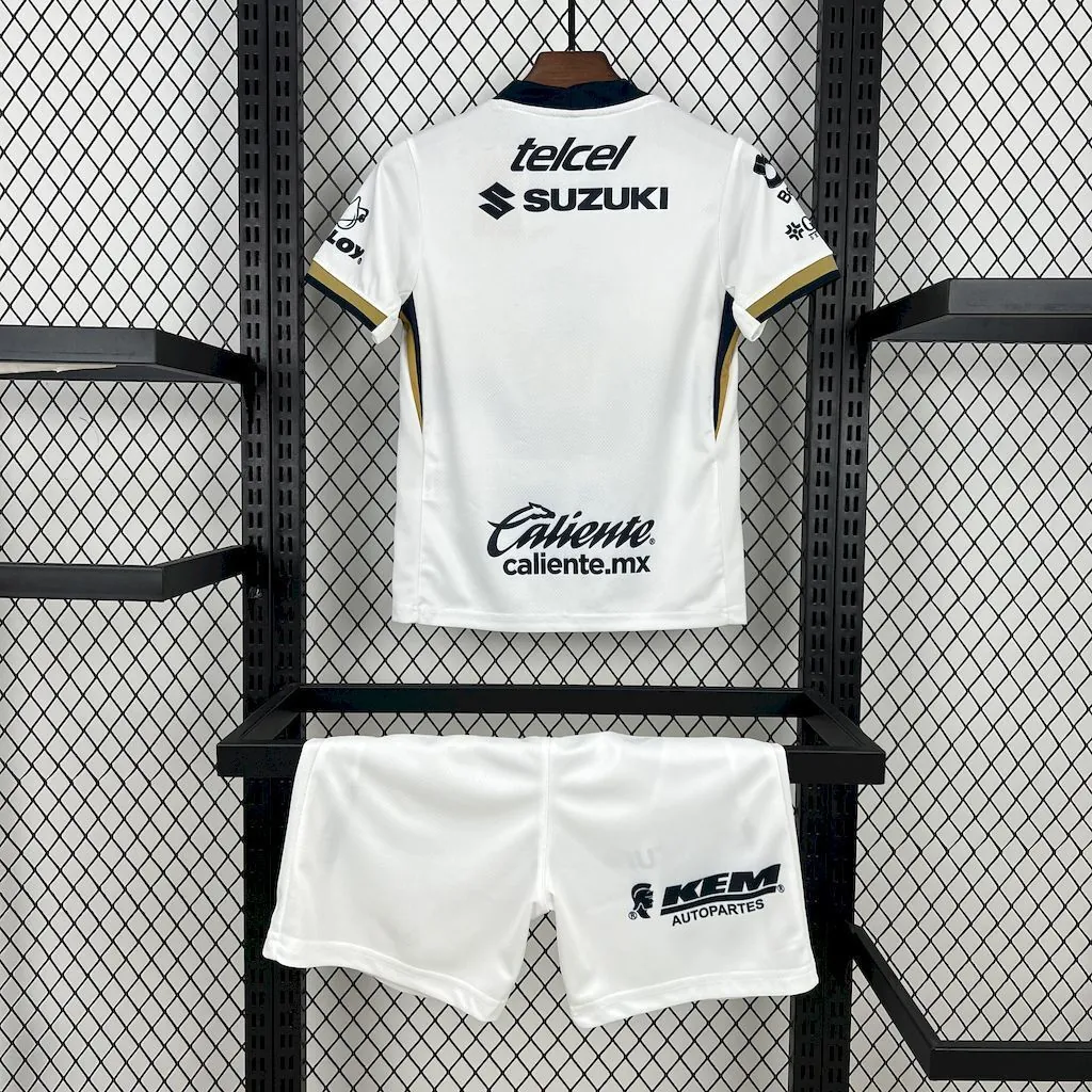 25-26 Pumas UNAM Home Kid Kits Youth Apparels AAAAJersey Wholesale Yupoo 1