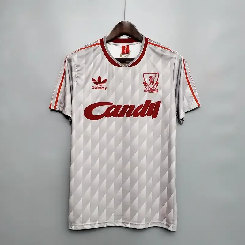 89-91 Retro Liverpool Soccer Jersey Away S-2XL 3