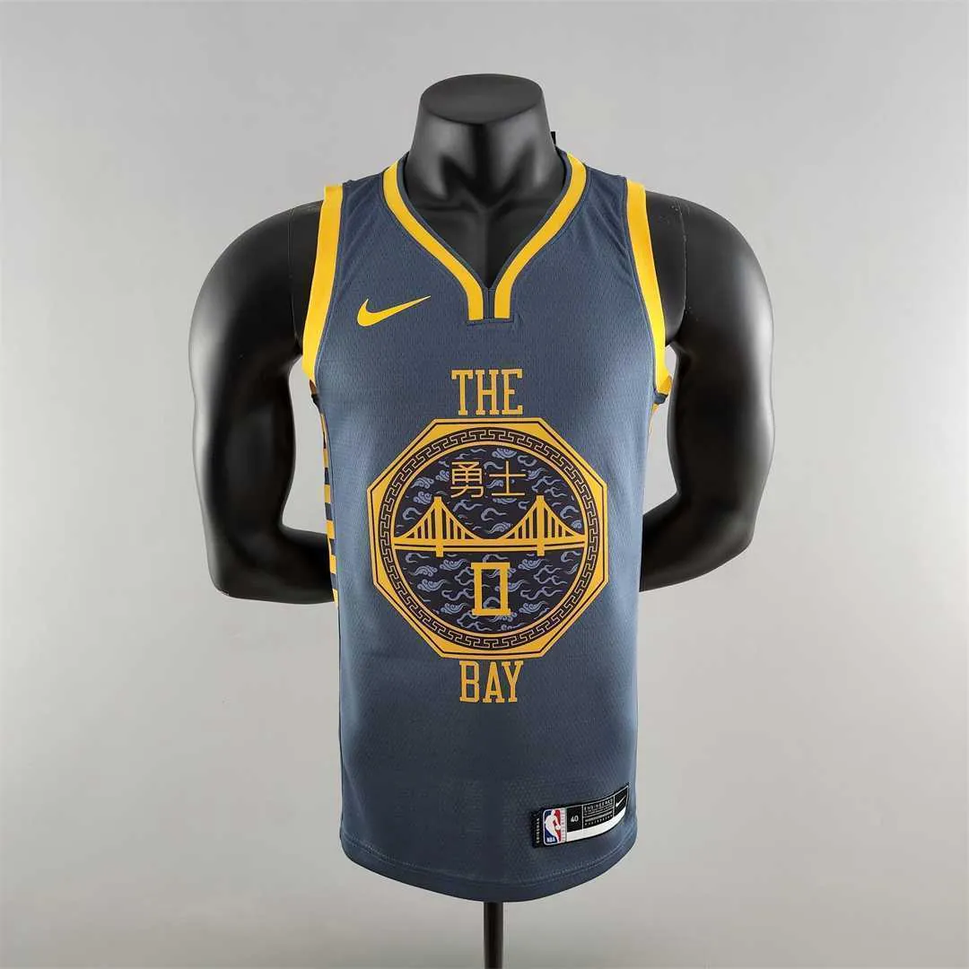 2018 PAYTON II#0 Golden State Warriors Grey NBA Jersey 10