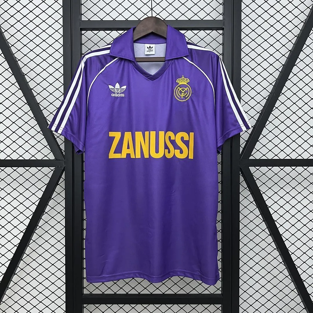 84-85 Real Madrid Away Retro Kit Vintage Shirt AAAAJersey Wholesale Yupoo 8